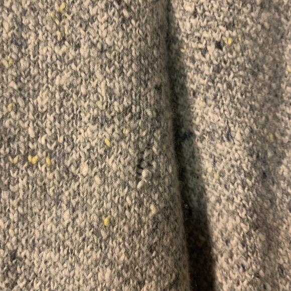 Amina Rubinacci Women's Wool Cashmere Sweater Blazer Size 38 0 2 Gray Flaws Cozy - Picture 6 of 9